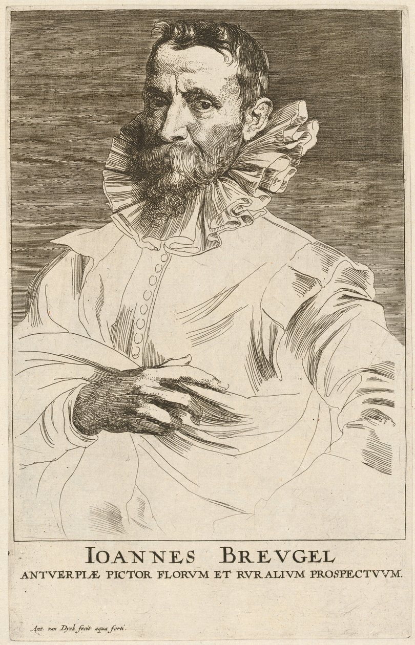 Yaşlı Jan Bruegel, muhtemelen 16261641. by Anthony van Dyck