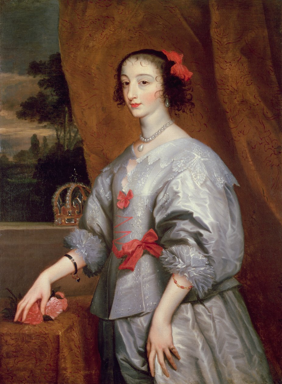 Kraliçe Henrietta Maria by Anthony van Dyck