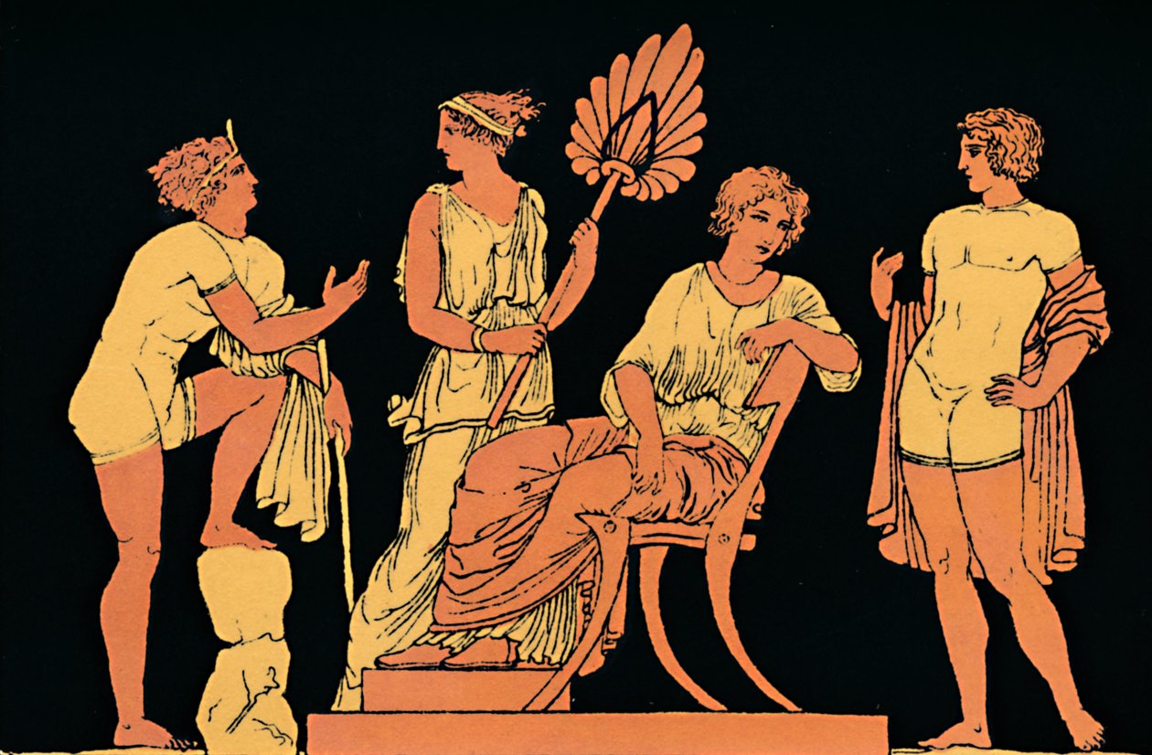 "Iphigenia ve Orestes", 1880 by Antique