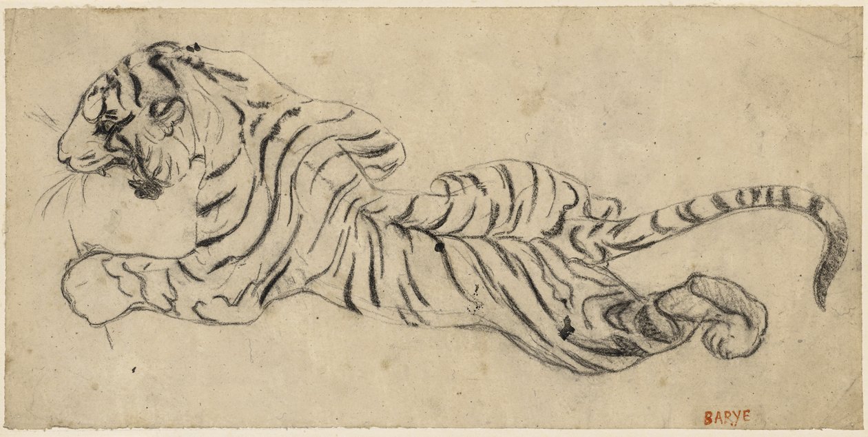 William Adolphus Wheeler, c. 1845 (pastel en grafiet op papier) turki by Antoine Louis Barye