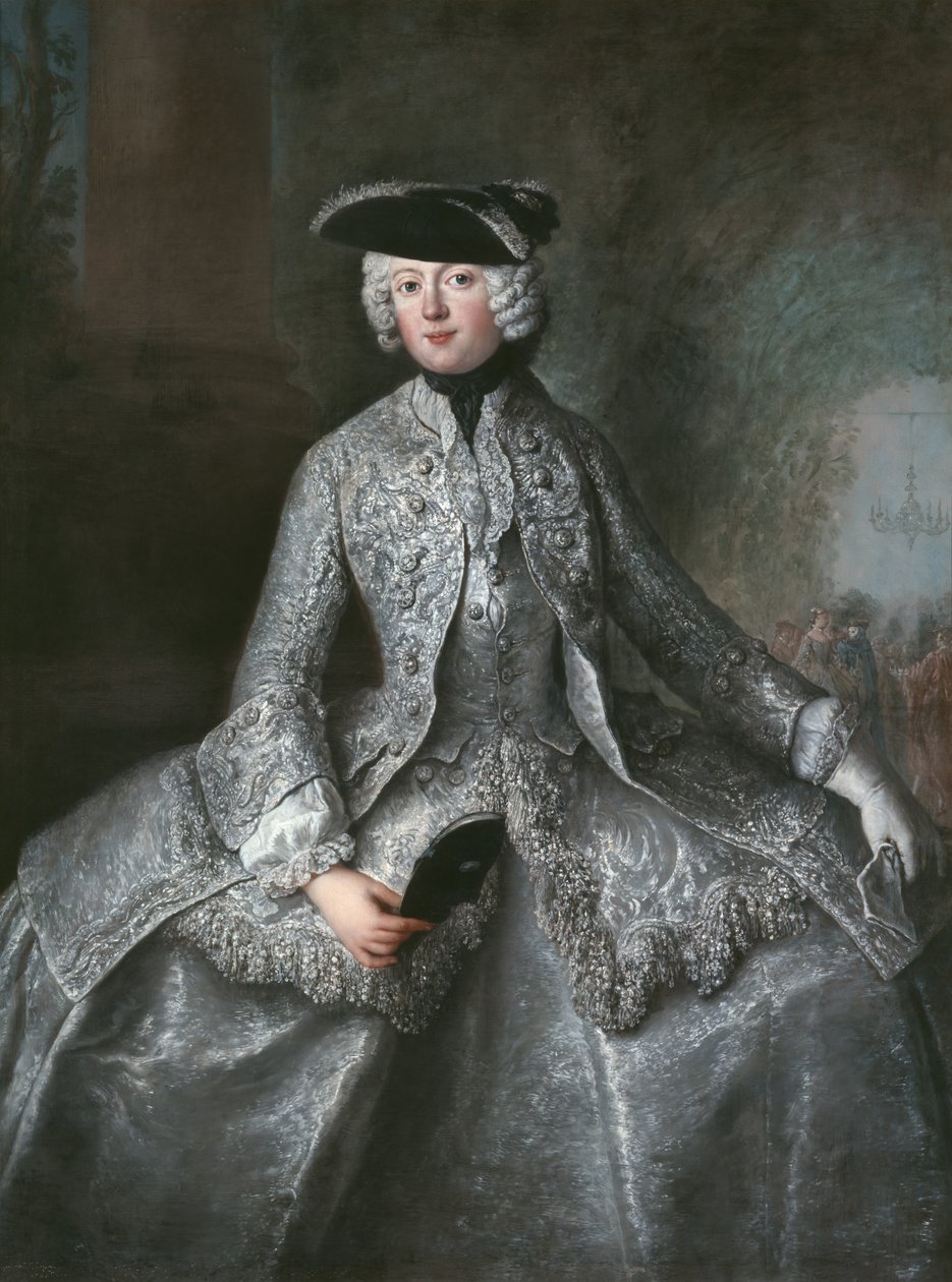 Bir Amazon olarak Prusya Prensesi Amalie (1723-1787) by Antoine Pesne