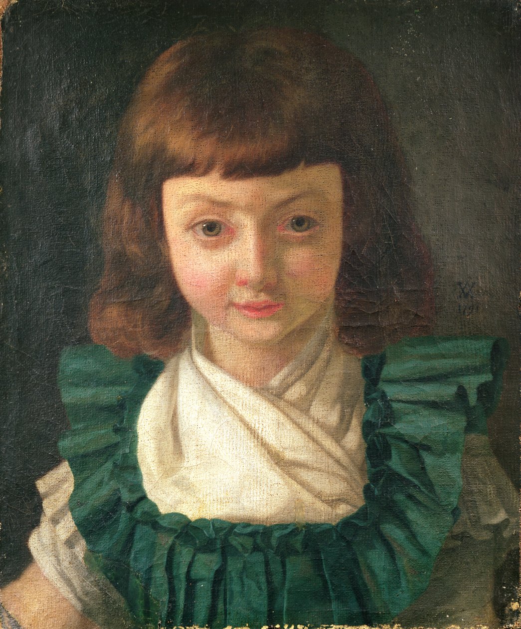 Portrait of Louis XVII (1785-95) as a child, 1791  by Antoine Vestier