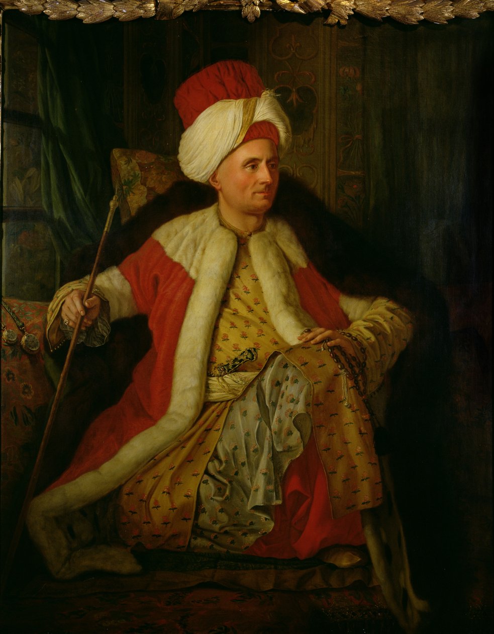Charles Gravier (1717-87) Doğu Kostümlü Kont de Vergennes, 1766 by Antoine de Favray