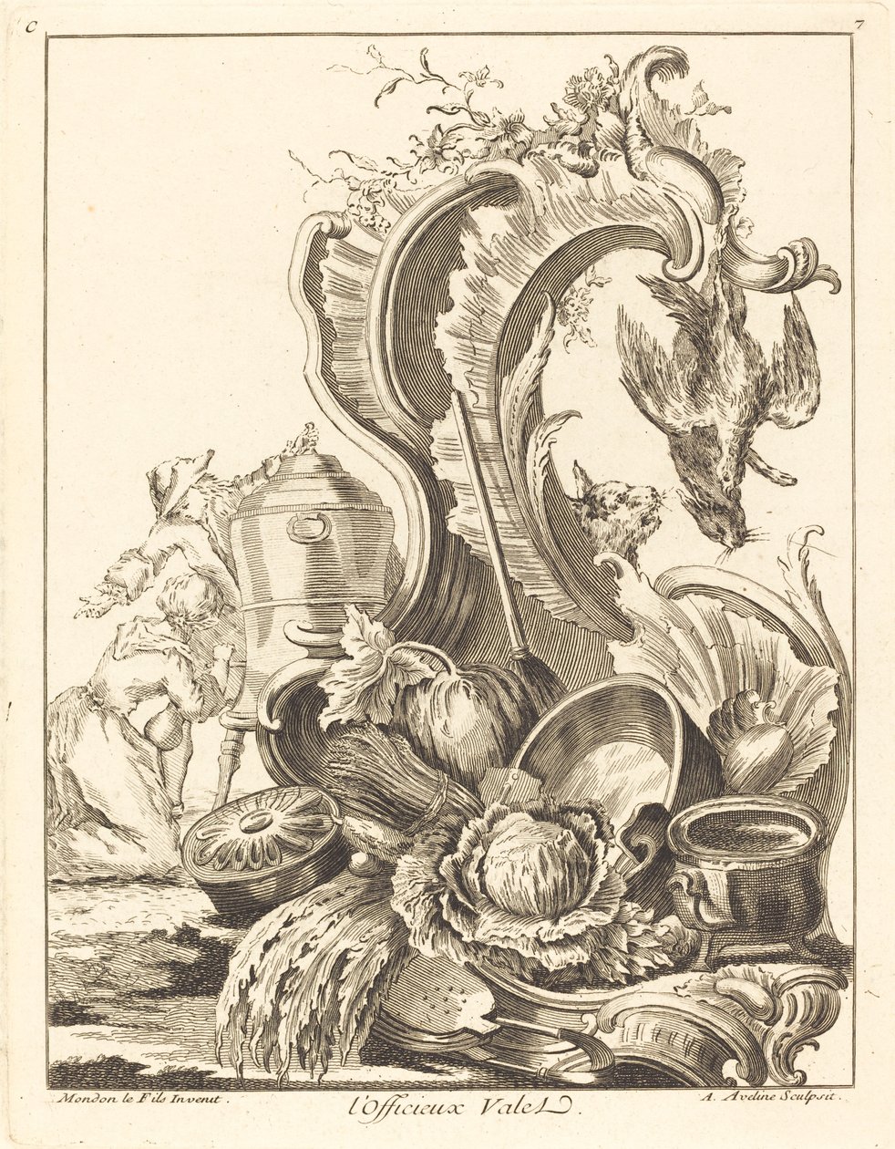 Resmi olmayan Vale, 1736. by Antoine Aveline