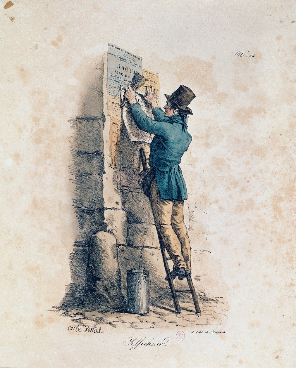 ilan afişi by Antoine Charles Horace Vernet
