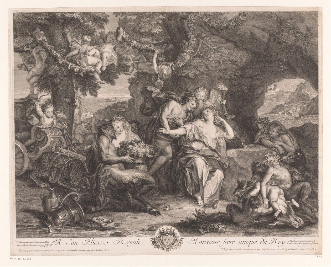 Bacchus ve Ariadne by Antoine Coypel