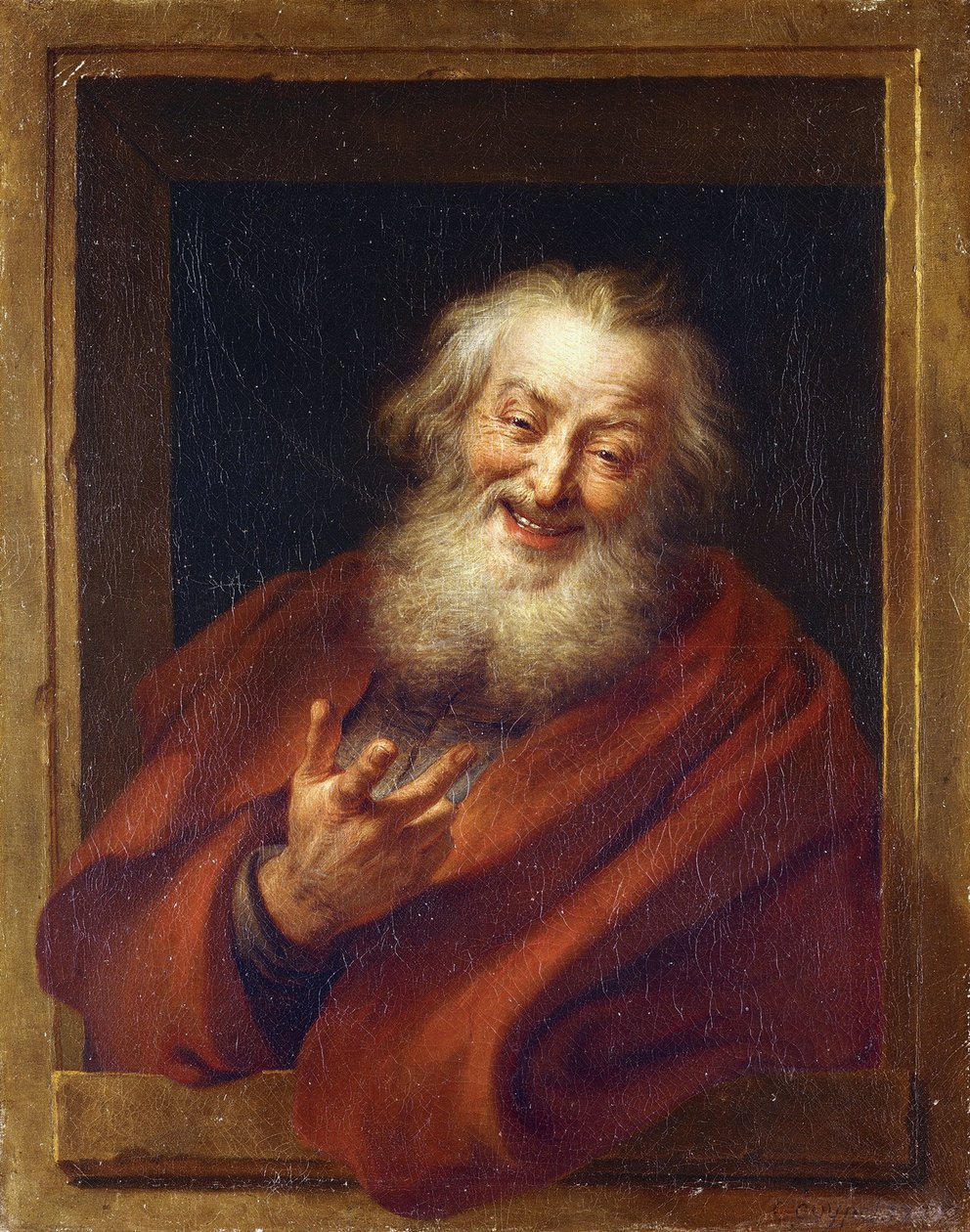 Neşeli Demokritos, 18. yüzyıl by Antoine Coypel