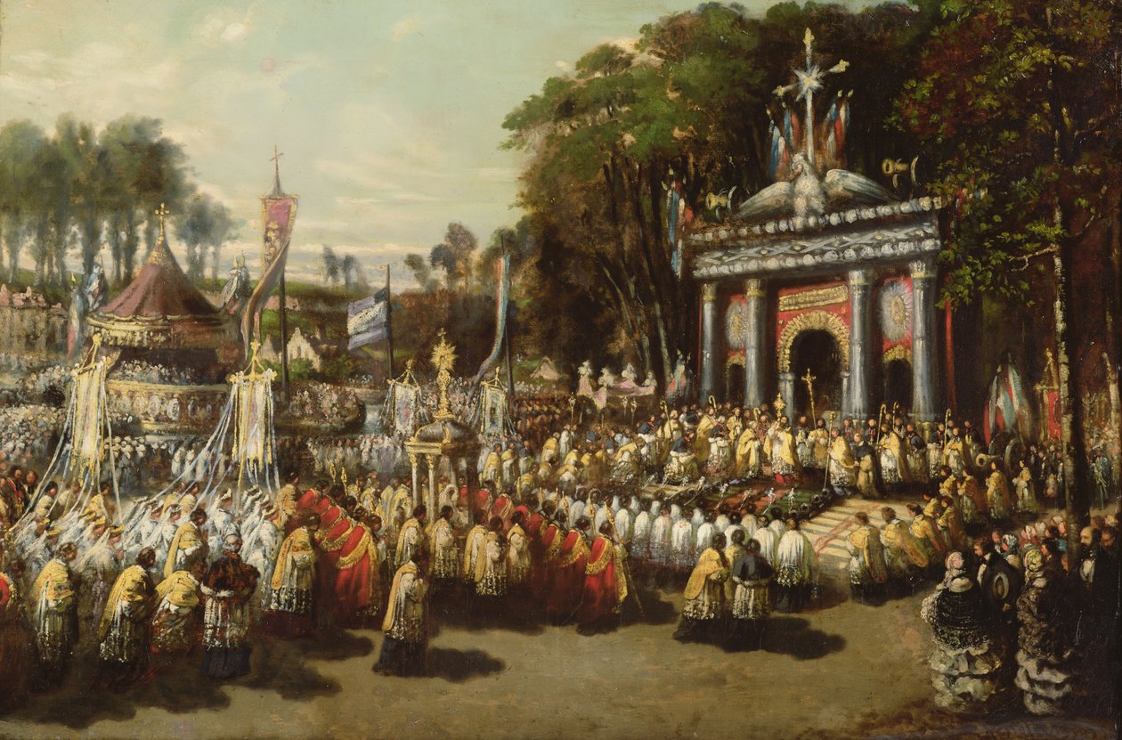 Kutsal Ayin Alayı, 1855 by Antoine Detrez