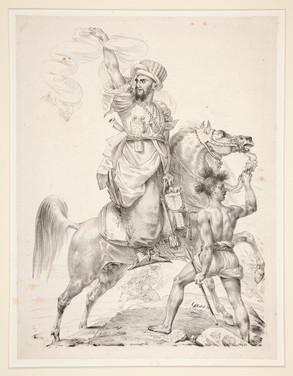 Atlı Memlükler Reisi by Antoine Jean Gros