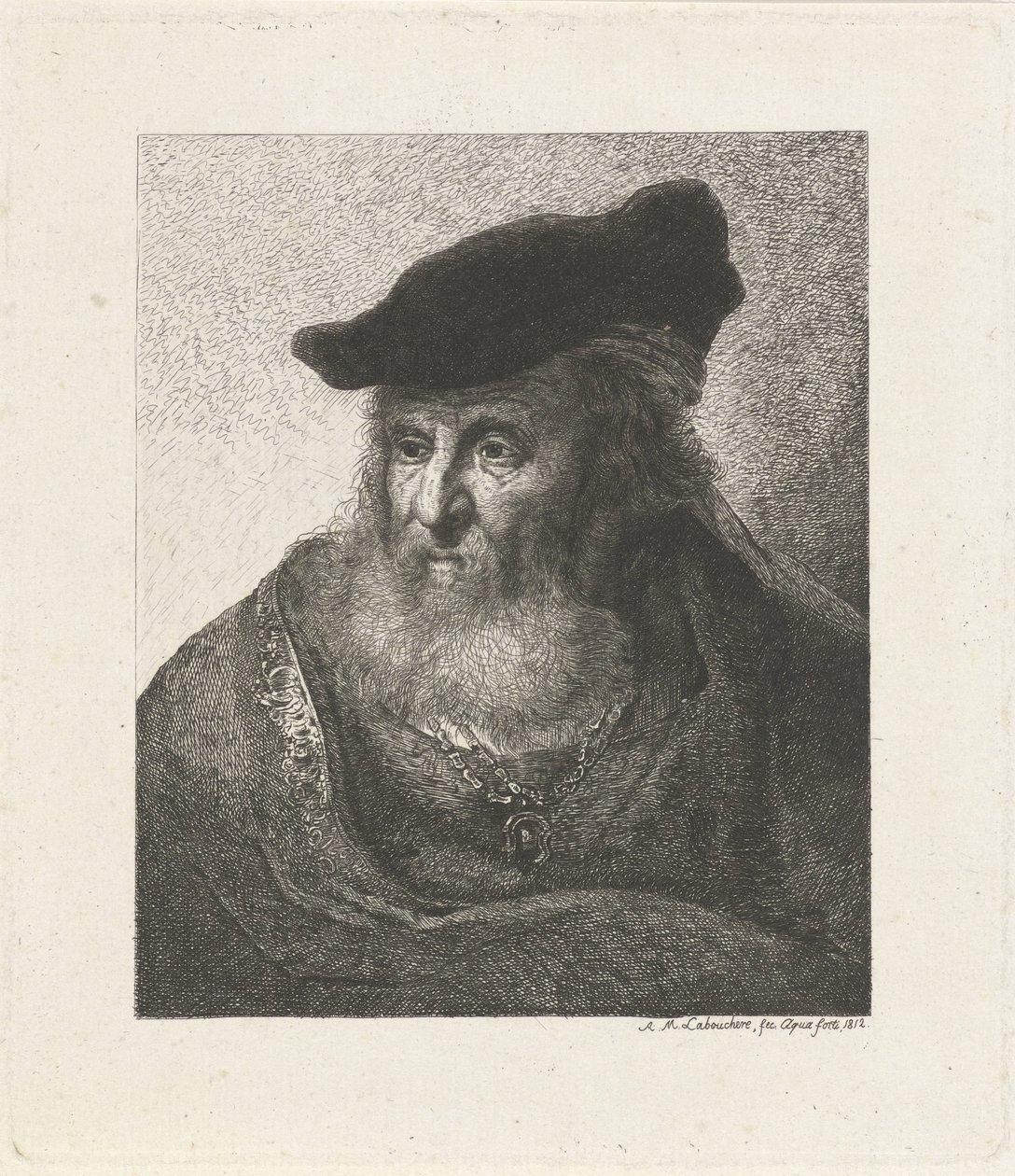 Bir hahamın portresi by Antoine Marie Labouchere