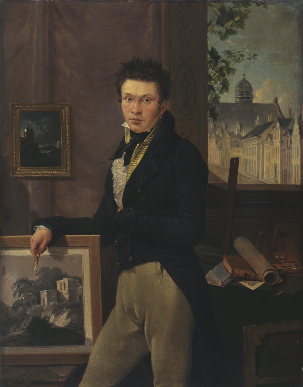 Otoportre (panel üzerine yağlı boya) by Antoine Pierre Steyaert