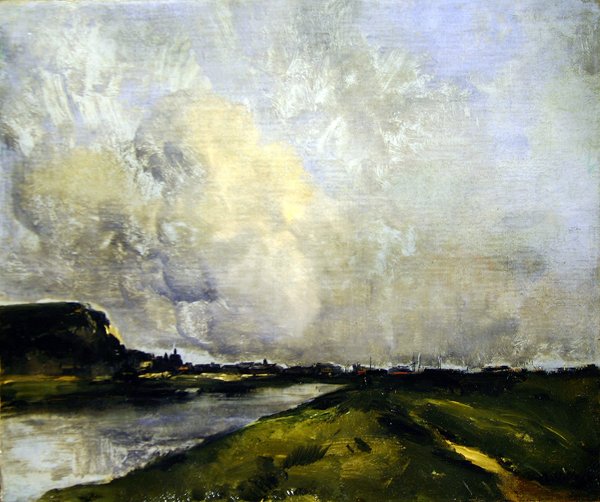Nehir kıyısı (tuval üzerine yağlı boya) by Antoine Vollon