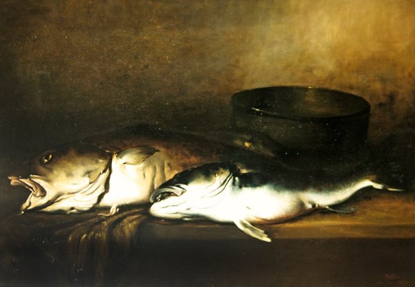 Deniz Balığı, 1870 dolayları (tuval üzerine yağlı boya) by Antoine Vollon