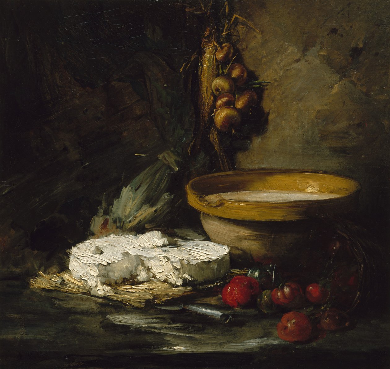 Peynirli Natürmort, muhtemelen 1870