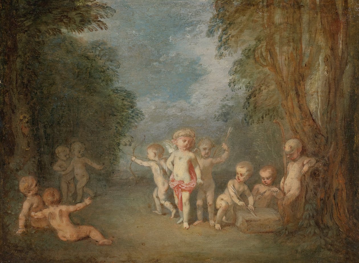 Aşk tanrısı krallığı by Antoine Watteau