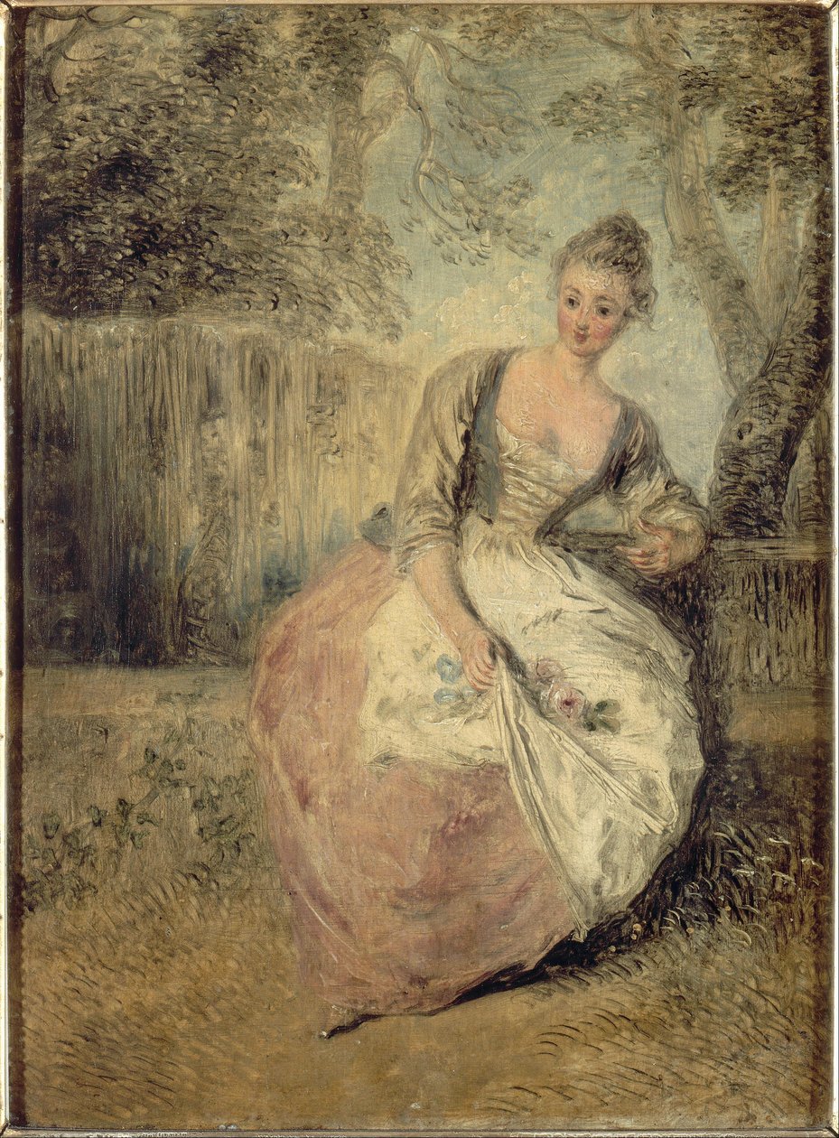 endişeli aşık by Antoine Watteau