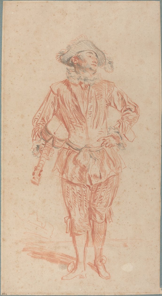 Mezzetin by Antoine Watteau
