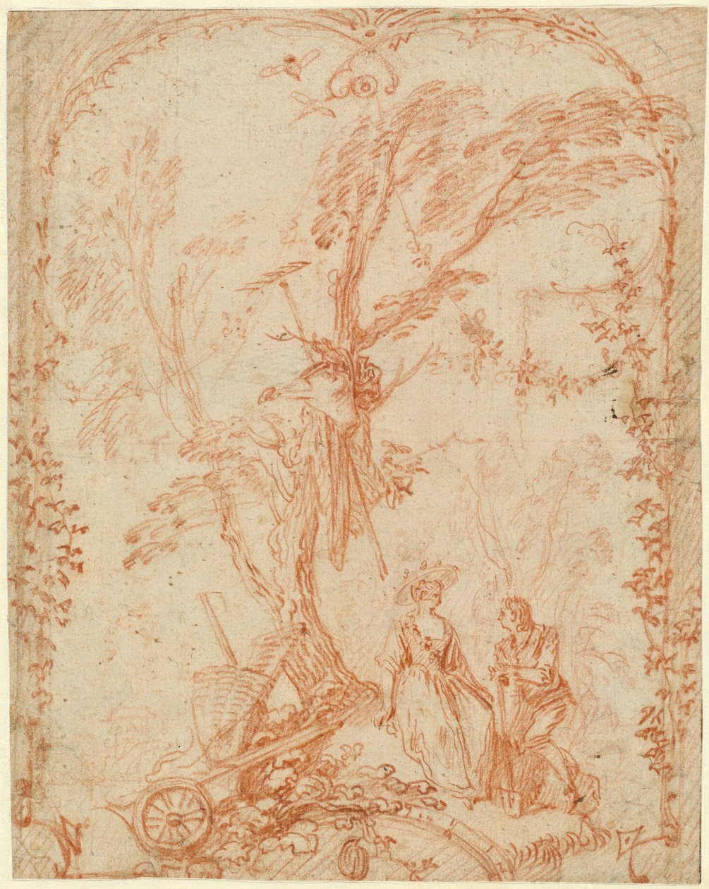 cesur bahçıvan by Antoine Watteau