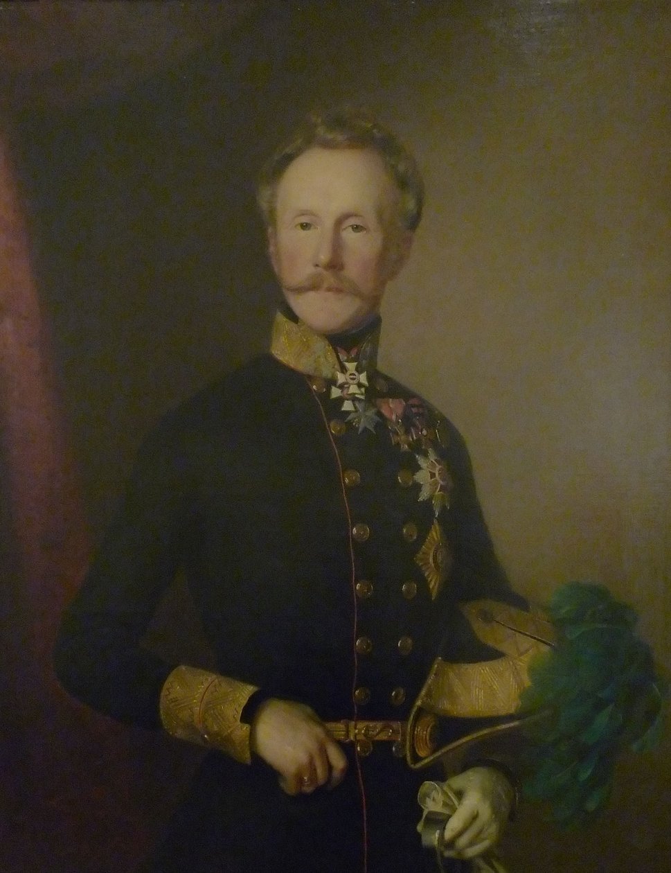 Heinrich Hermann Josef Freiherr von Heß (1788-1870), Avusturyalı general by Anton Einsle