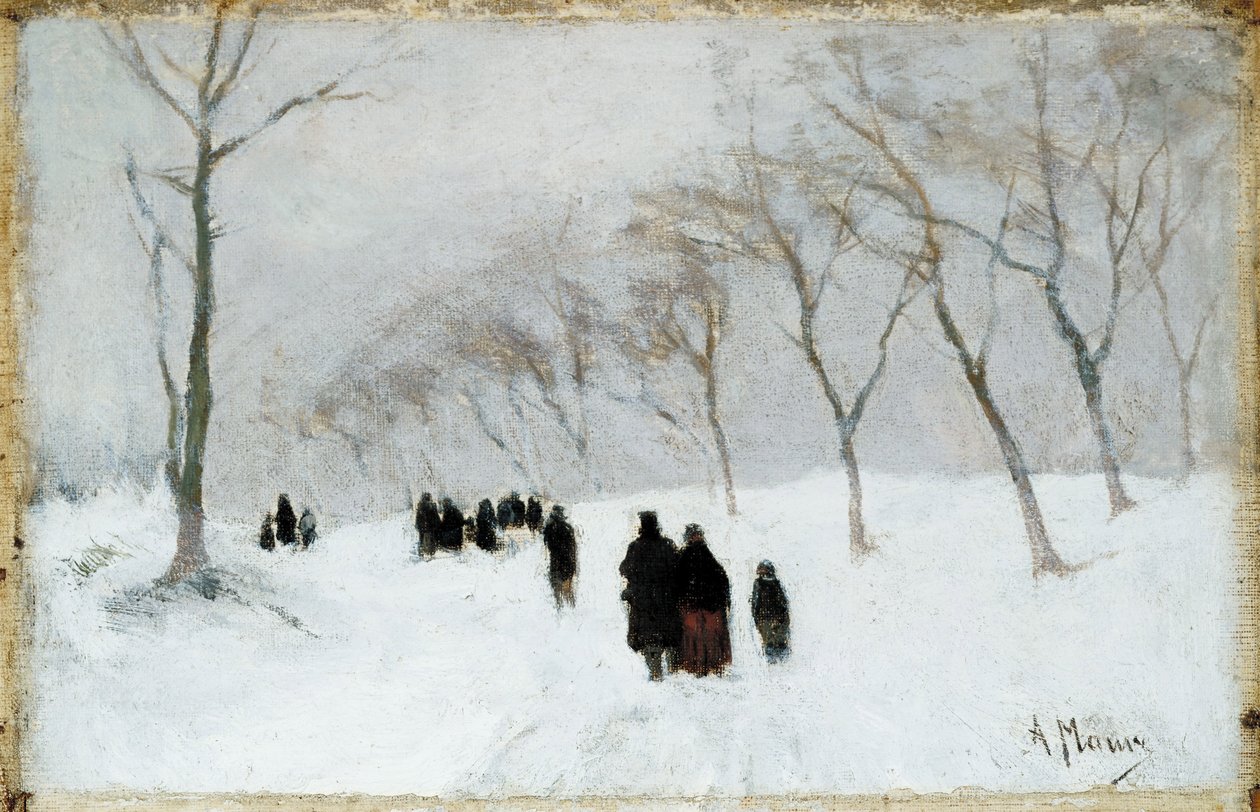 Kar Fırtınası by Anton Mauve
