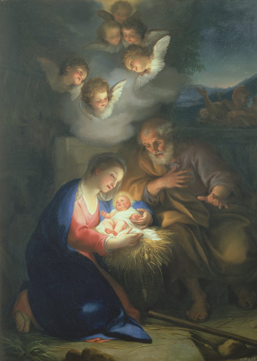doğum sahnesi by Anton Raphael Mengs