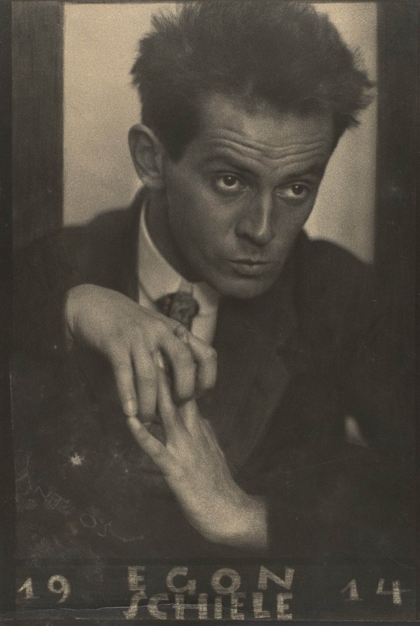 Egon Schiele, 1914 (jelatin gümüş baskı) by Anton Josef Trcka