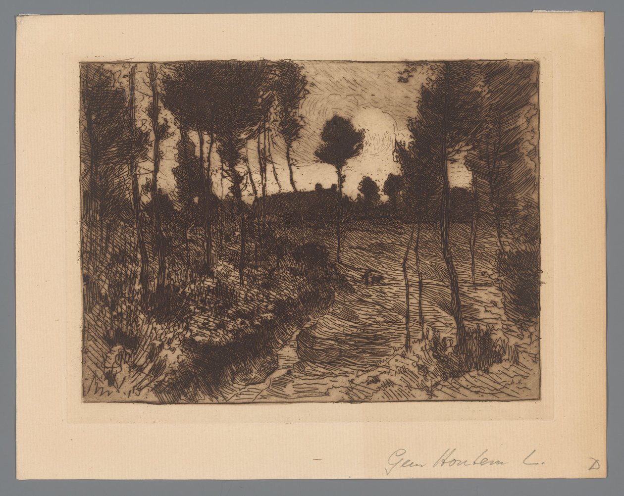 Geceleri orman yolu by Anton L. Koster