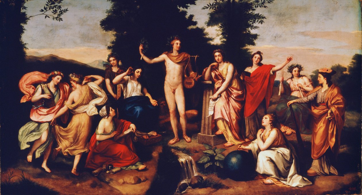 Apollo ve Üç Güzeller, c.1750-60 by Anton Raphael Mengs