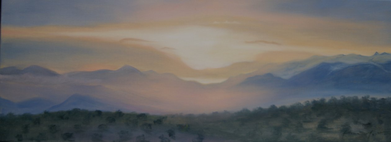Sierra Nevada üzerinde gün doğumu, 2014 by Antonia Myatt