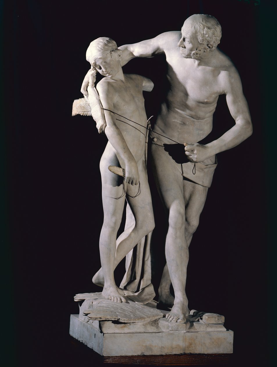 Daedalus ve Icarus (mermer) by Antonio Canova