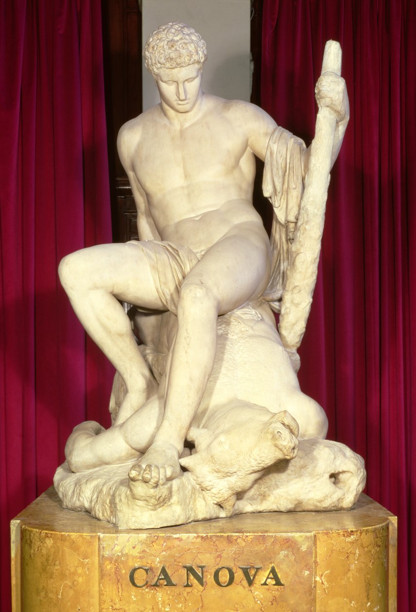 Theseus ve Minotaur, 1782 (mermer) by Antonio Canova