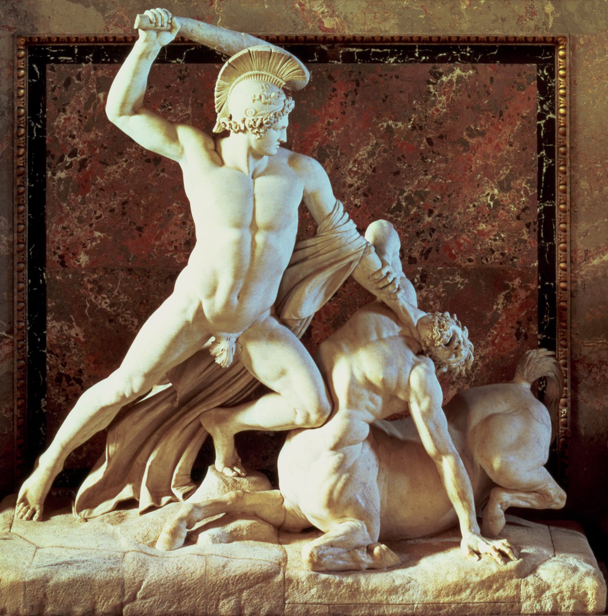 Theseus bir centaur öldürüyor (mermer) by Antonio Canova
