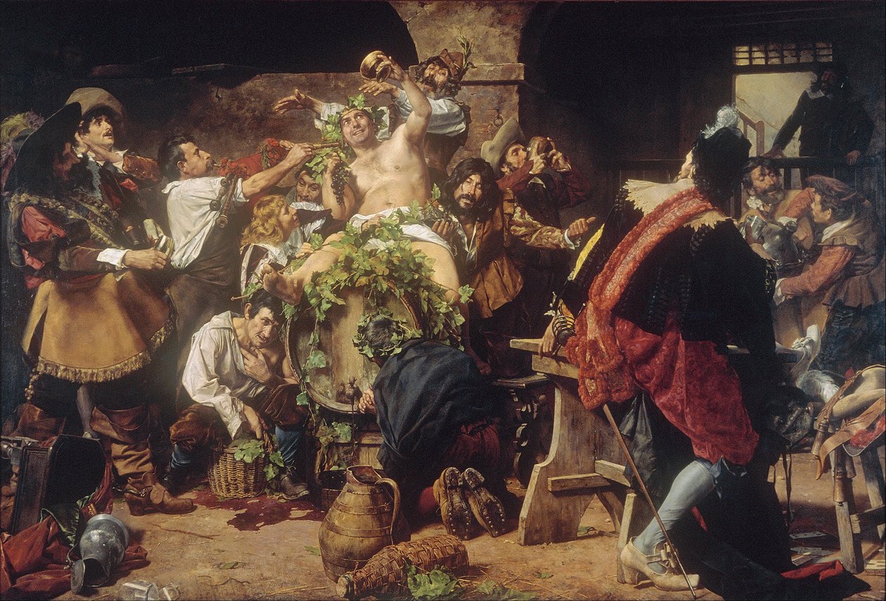 The Drunkards (Bacchanal) by Antonio Maria Fabres y Costa