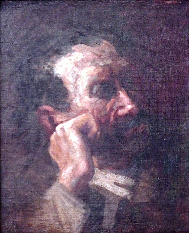 Bir adamın başı by Antonio Parreiras
