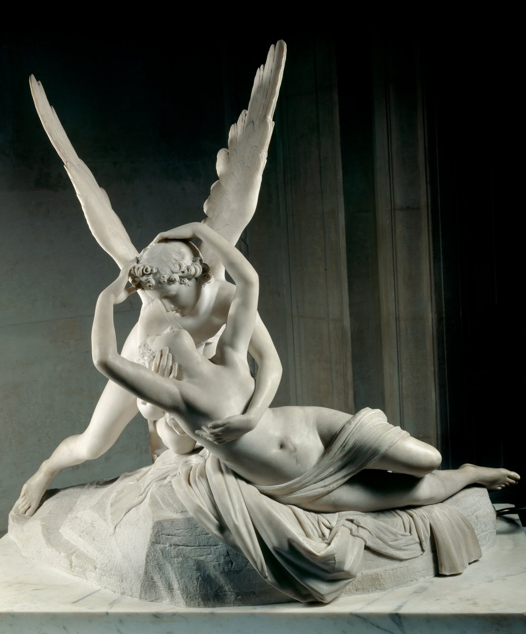 Aşkın öpücüğü ile canlanan ruh by Antonio Canova
