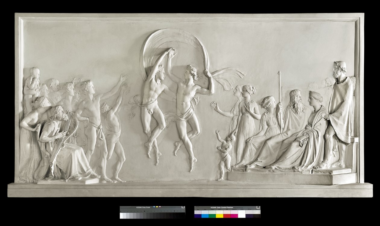 Sons of Alcynous dansı, 1790-92 (alçı) by Antonio Canova