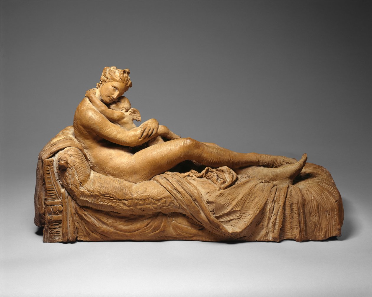 Venüs ve Aşk Tanrısı, 1798-99 (pişmiş toprak) by Antonio Canova