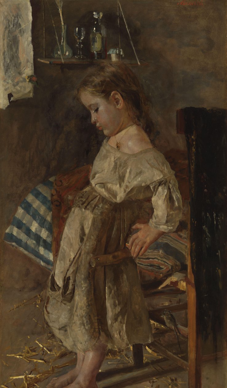 zavallı çocuk by Antonio Mancini
