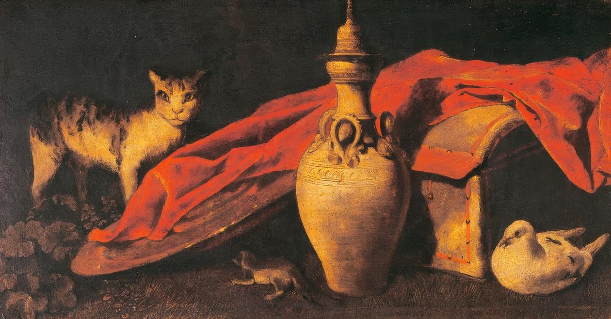 Hayvanlarla natürmort by Antonio Maria Vassallo