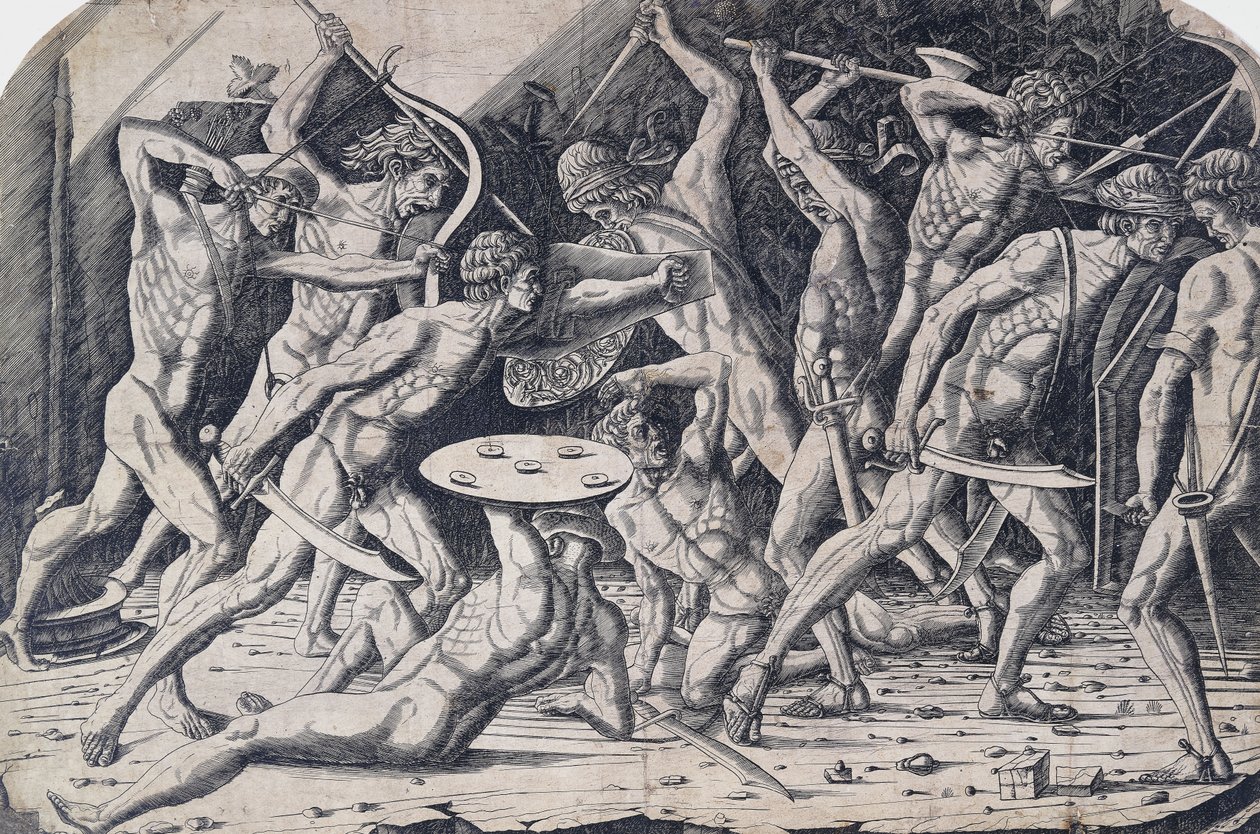 Herkül ve Devler, c.1475-80 by Antonio Pollaiuolo