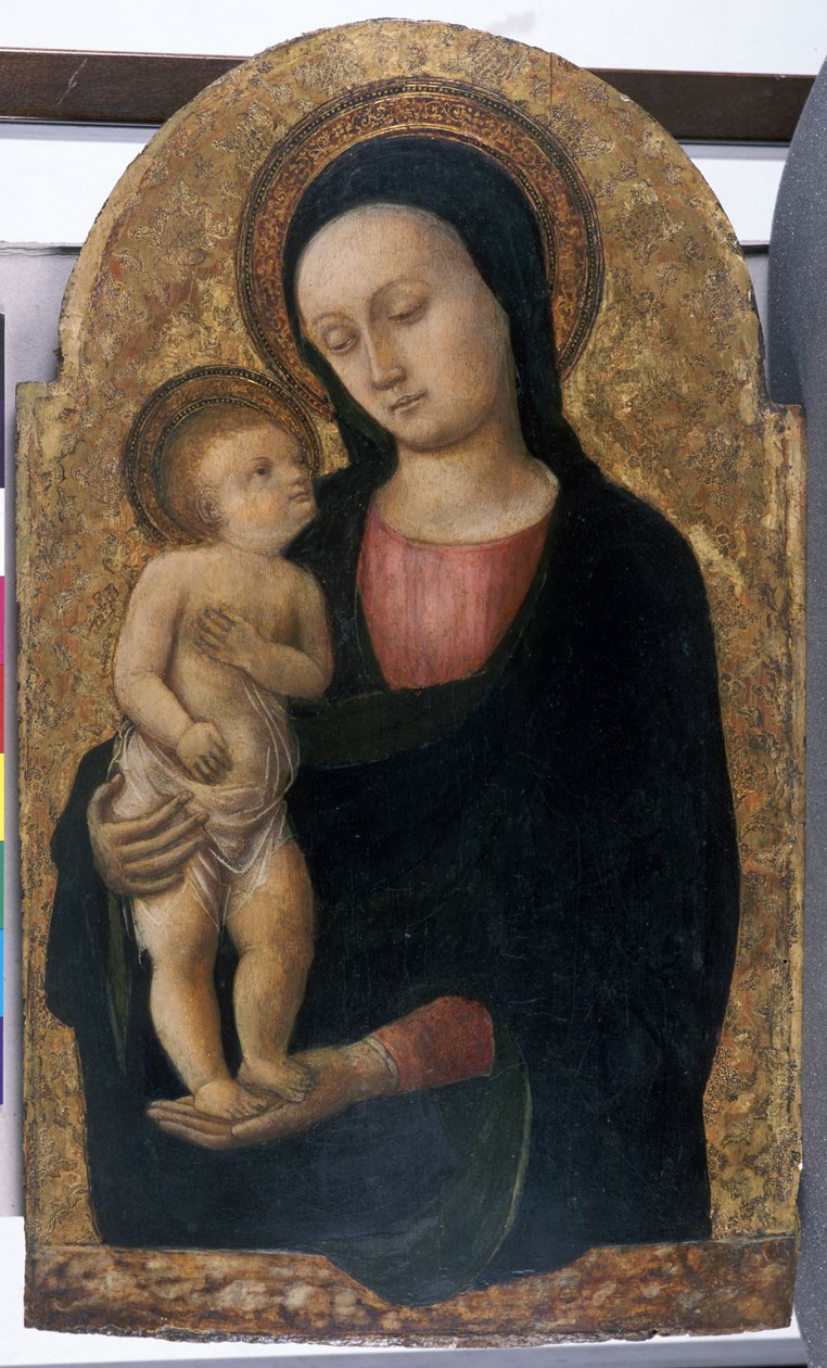 Madonna ve Çocuk, c.145060 (ahşap üzerine tempera) by Antonio Vivarini