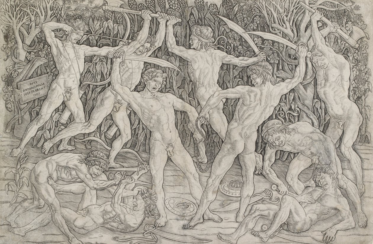 Çıplak Erkekler Savaşı, c1470-1475 by Antonio Pollaiuolo