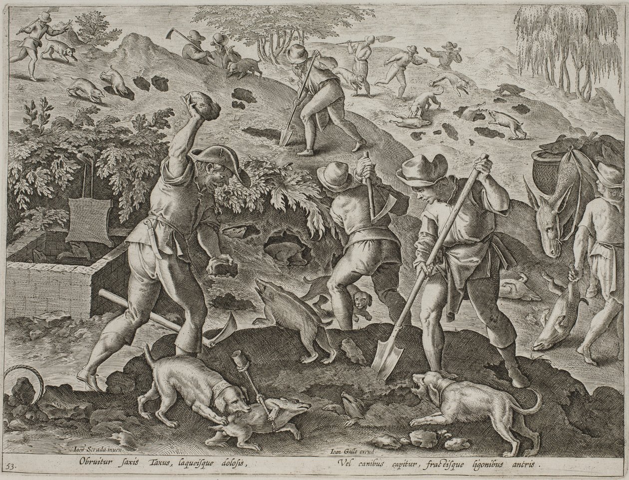 porsuk avı by Antonius Wierix