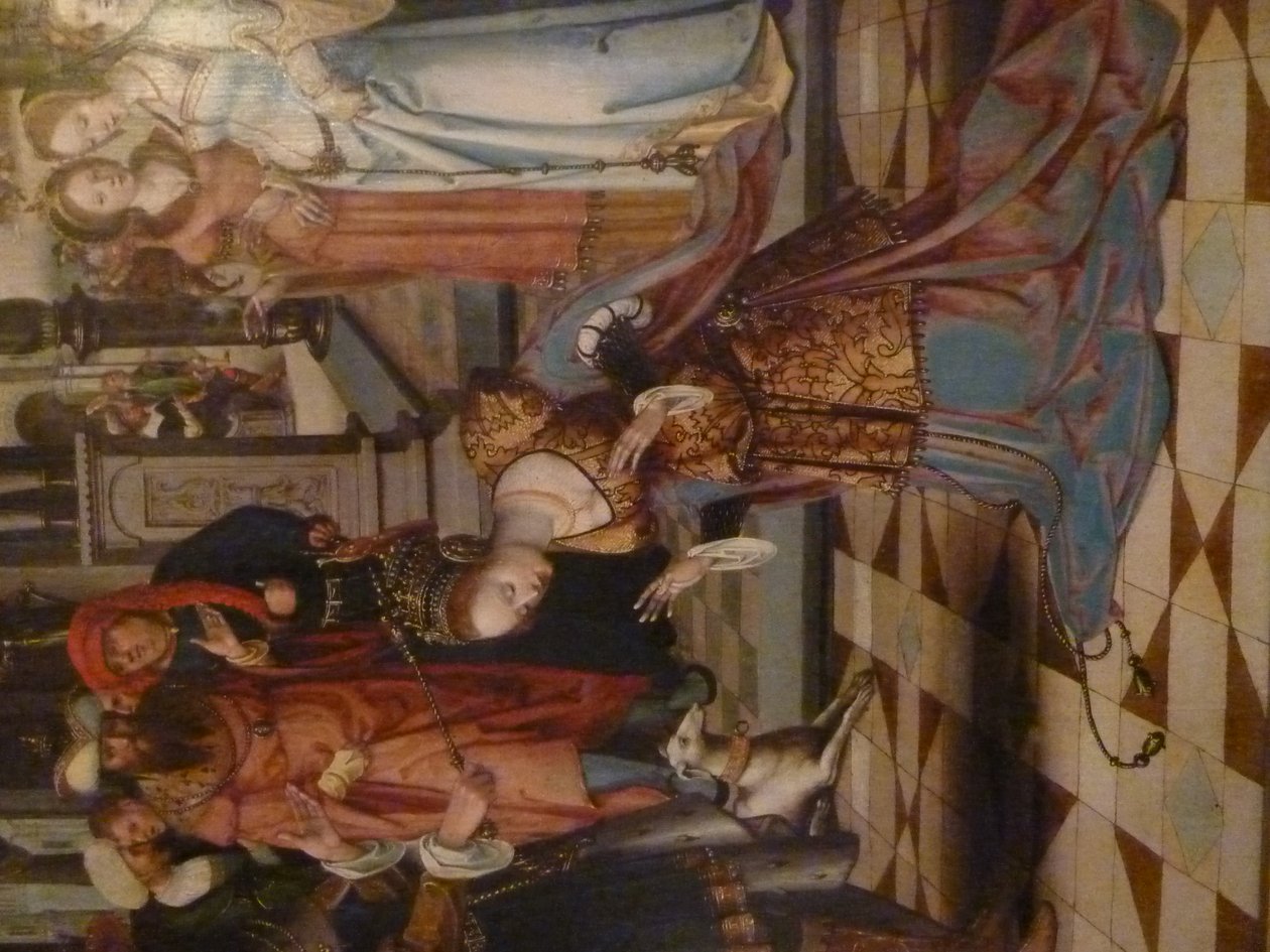 Ester ve Ahaşveroş; Adem ve Havva by Antwerp School