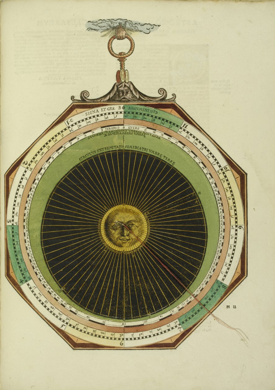Astronomik Sezaryum, 1540 by Apian