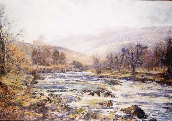 Ey Kış Güneşi Nehri, İskoçya by Archibald Kay