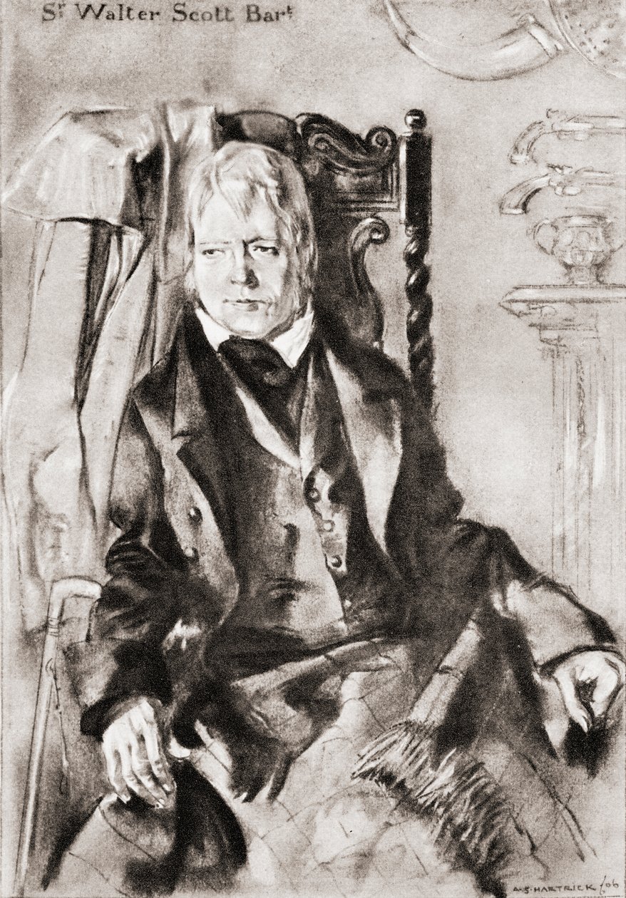 Sör Walter Scott by Archibald Standish Hartrick