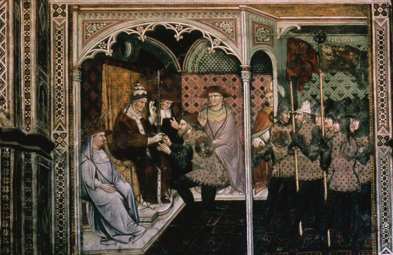 Papa ve İmparator, c.1408-1410 by Aretino Luca Spinello or Spinelli