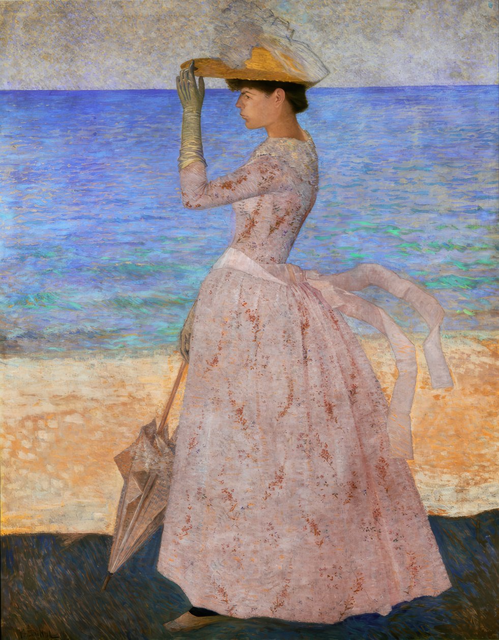 Şemsiyeli kadın by Aristide Maillol
