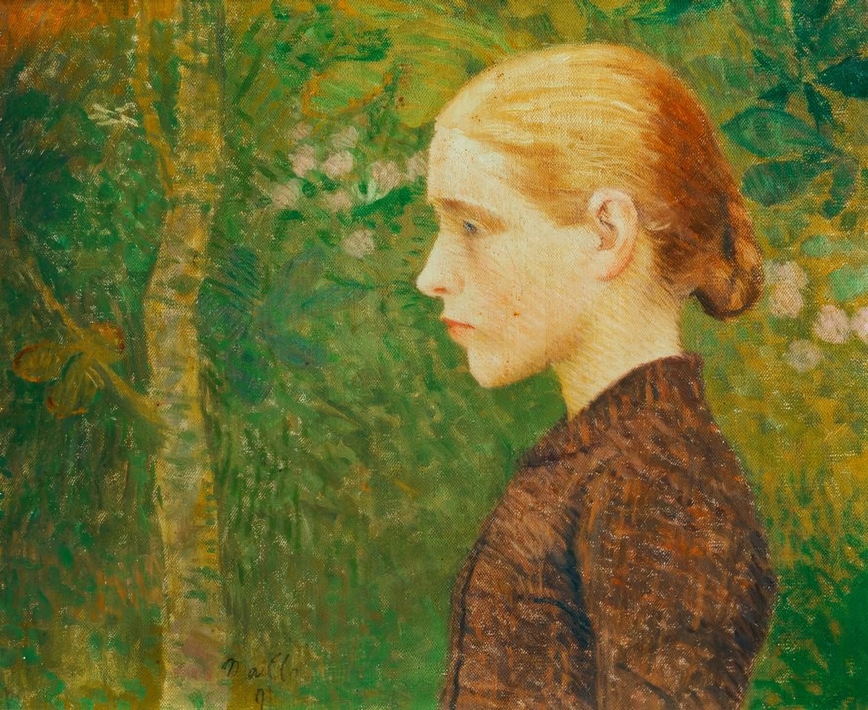 Genç köylü kızı büstü by Aristide Maillol